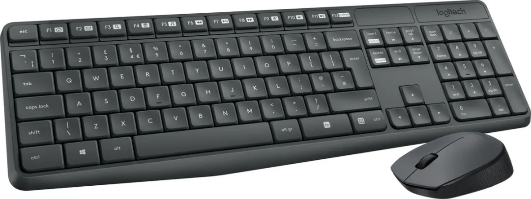 Logitech MK235 Draadloos Toetsenbord met Muis - 3 Knoppen - Grijs - afbeelding 6 van 6
