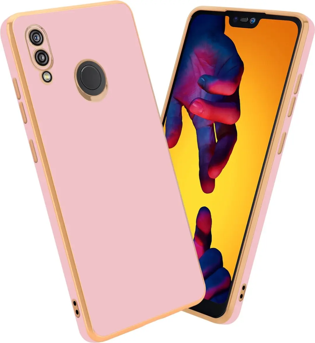 Cadorabo Hoesje geschikt voor Huawei P20 LITE 2018 / NOVA 3E in Glossy Roze
