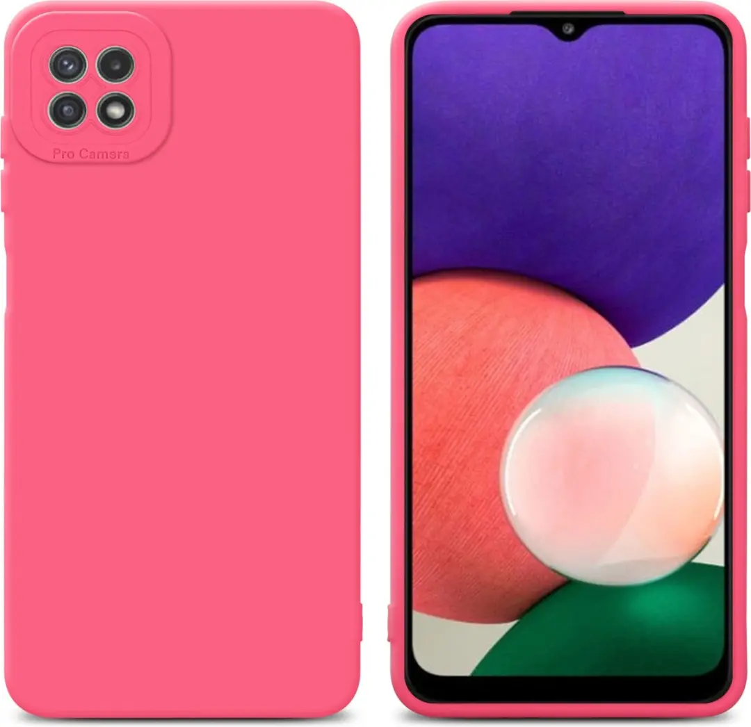 Cadorabo Hoesje geschikt voor Samsung Galaxy A22 5G in FLUID ROOD