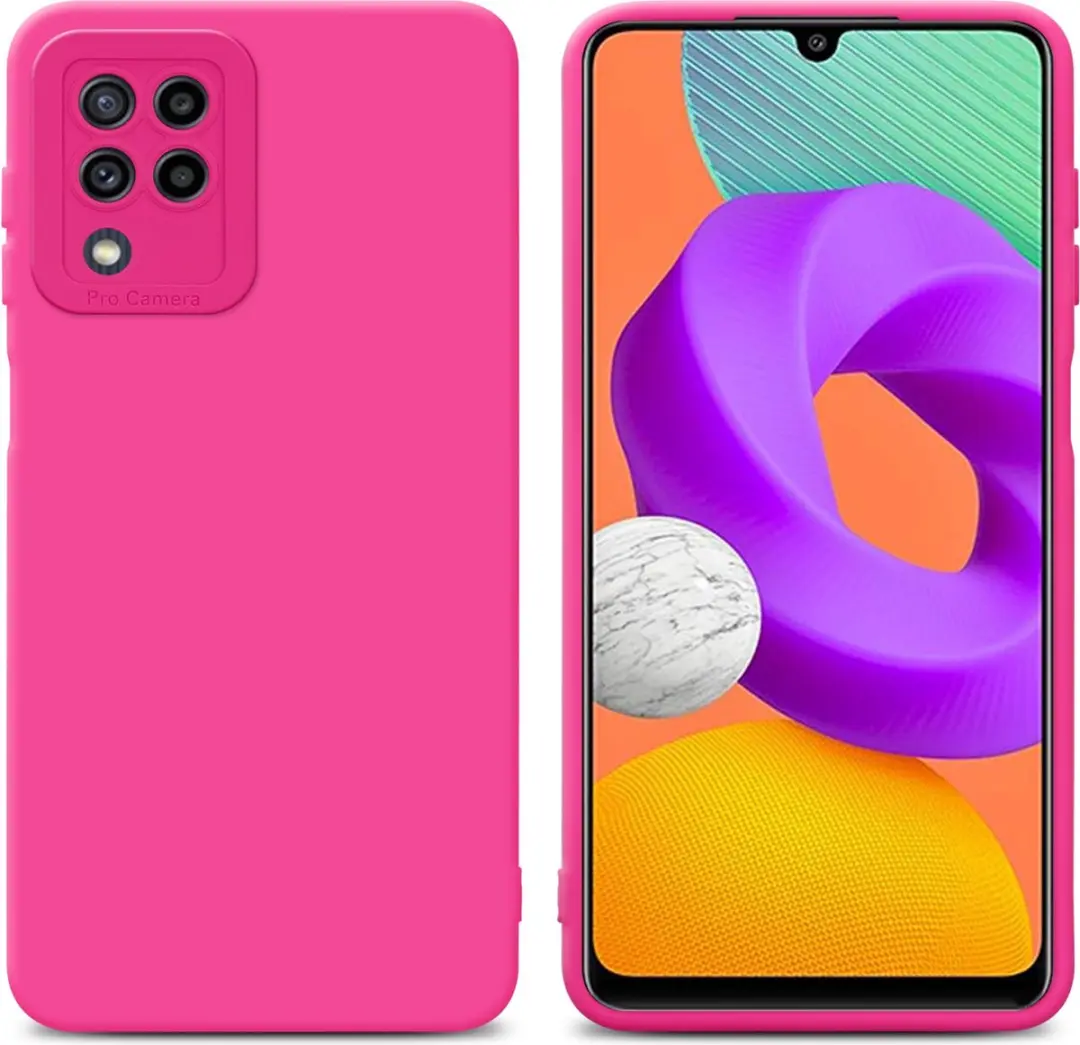 Cadorabo Hoesje geschikt voor Samsung Galaxy M22 / M32 4G in FLUID HOTPINK