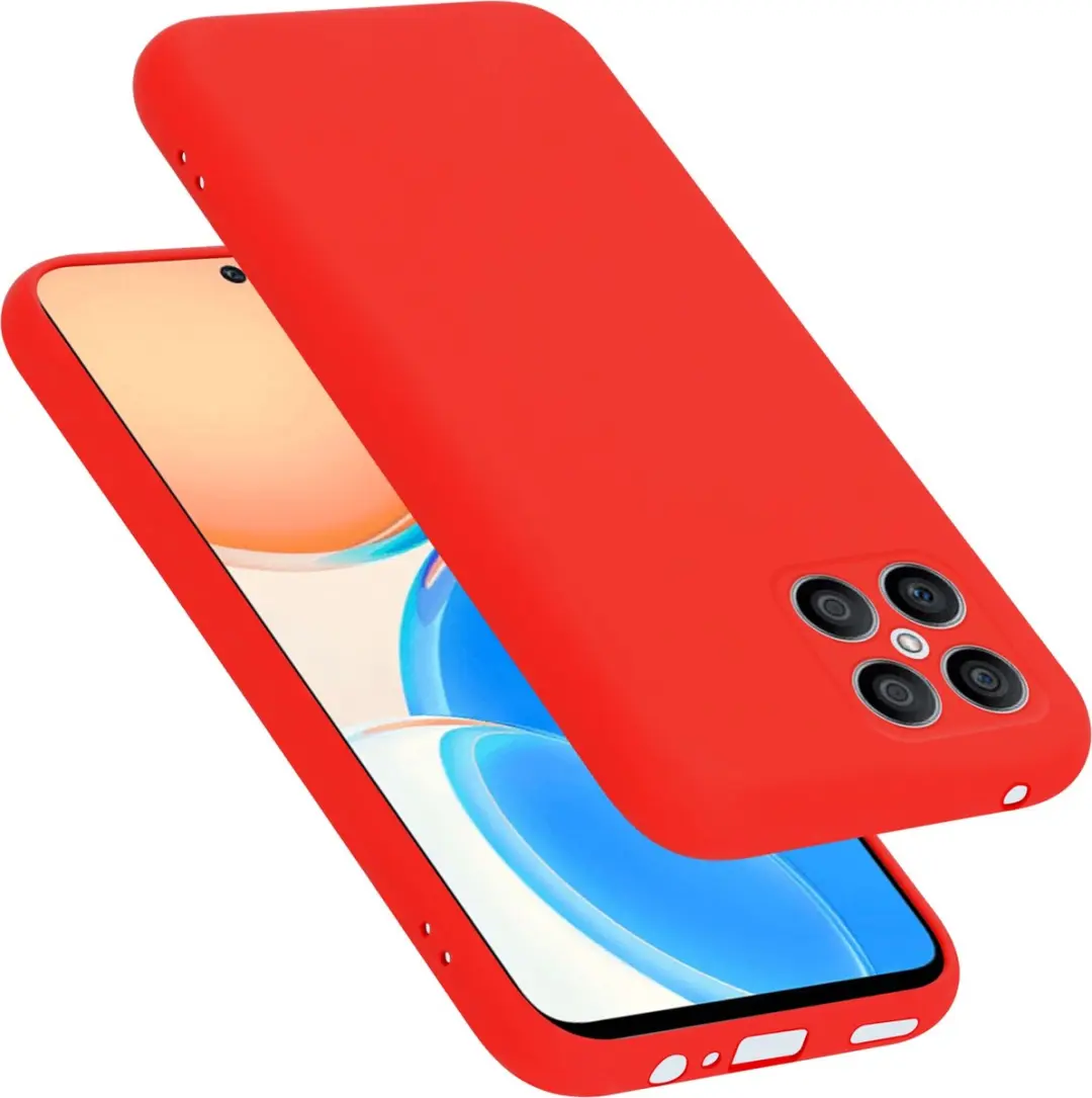 Cadorabo Hoesje geschikt voor Honor X8 in LIQUID ROOD