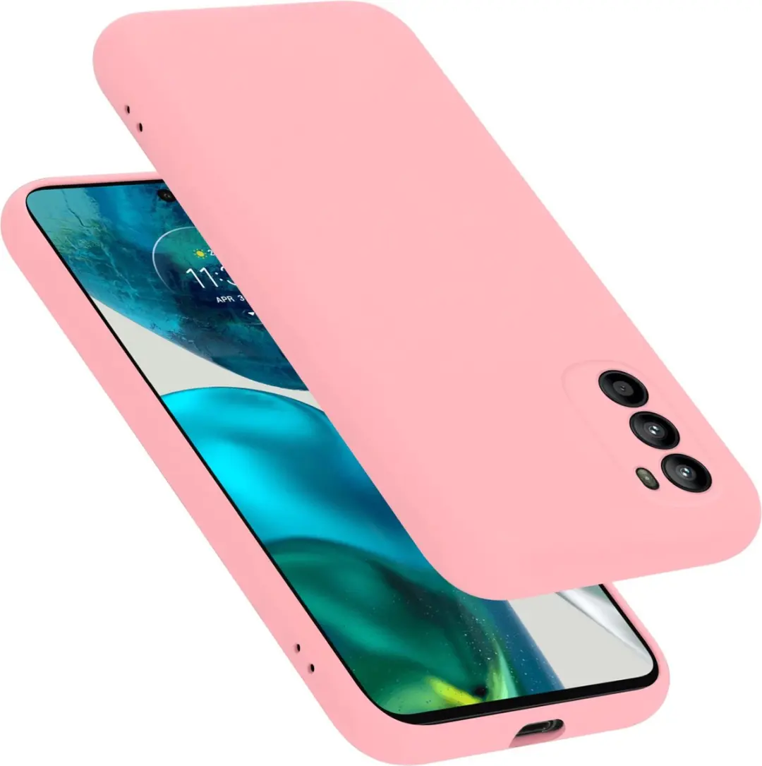 Cadorabo Hoesje geschikt voor Motorola MOTO G52 4G / G82 5G in LIQUID ROZE