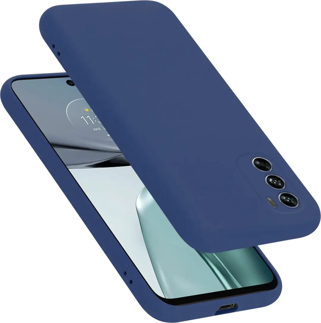 Cadorabo Hoesje geschikt voor Motorola MOTO G62 5G in LIQUID BLAUW