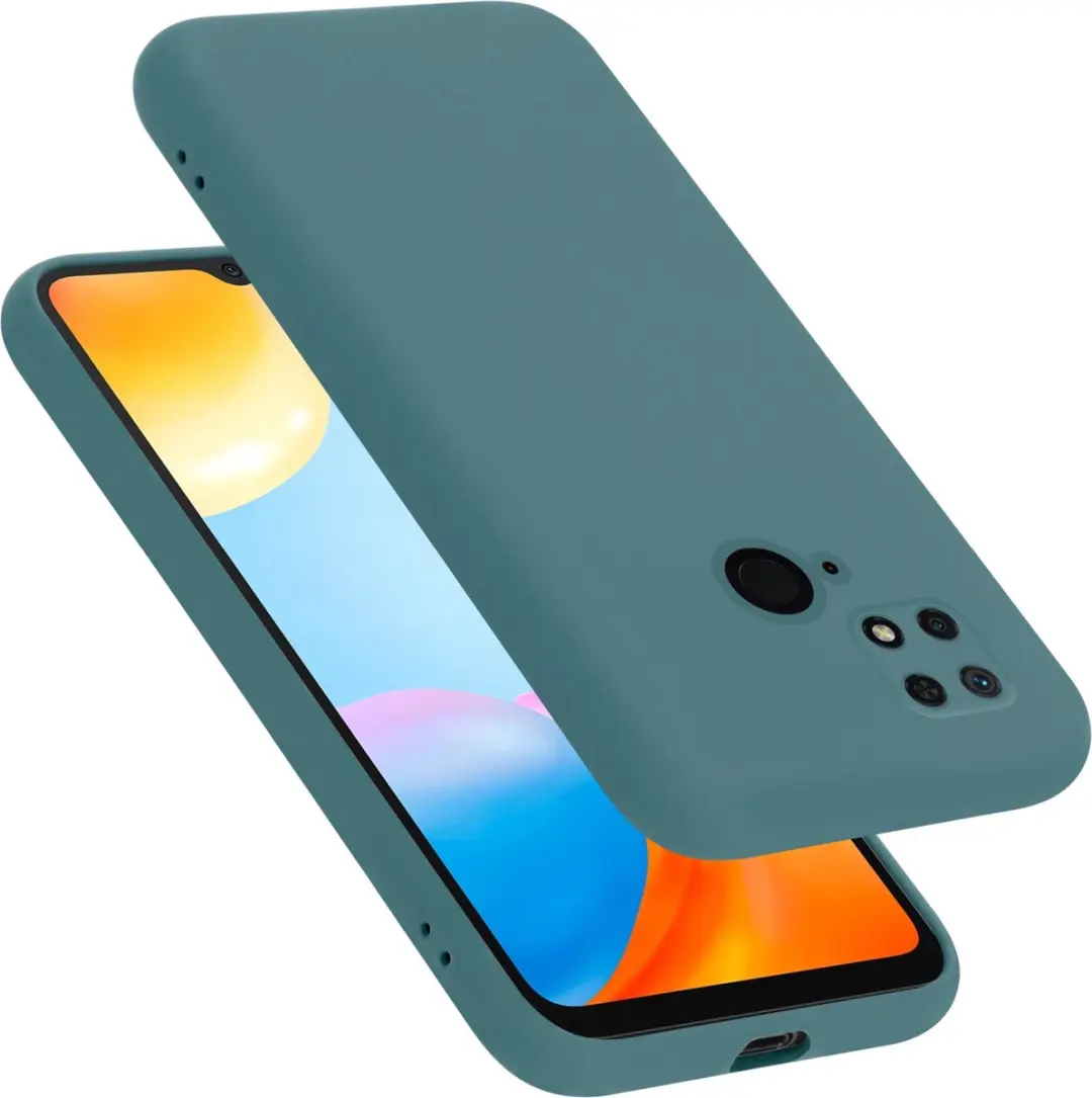 Cadorabo Hoesje geschikt voor Xiaomi RedMi 10C / POCO C40 in LIQUID GROEN