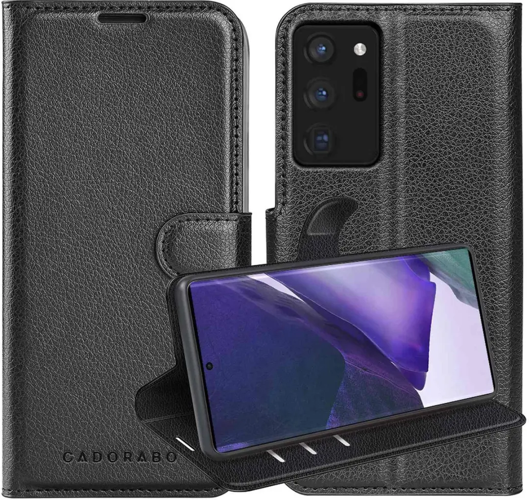 Cadorabo Hoesje geschikt voor Samsung Galaxy NOTE 20 ULTRA in PHANTOM ZWART