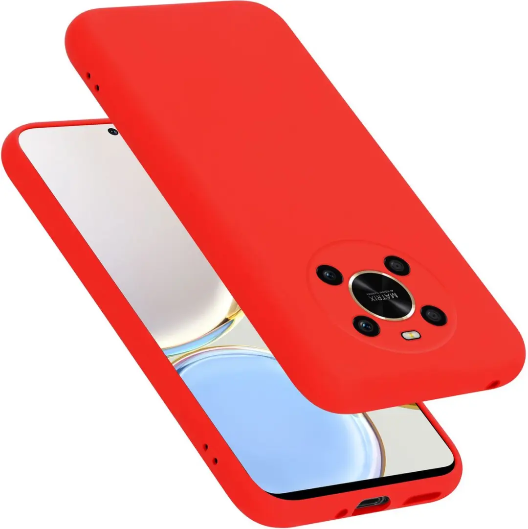 Cadorabo Hoesje geschikt voor Honor MAGIC 4 LITE in LIQUID ROOD