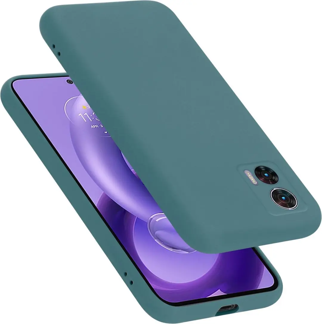 Cadorabo Hoesje geschikt voor Motorola EDGE 30 NEO in LIQUID GROEN