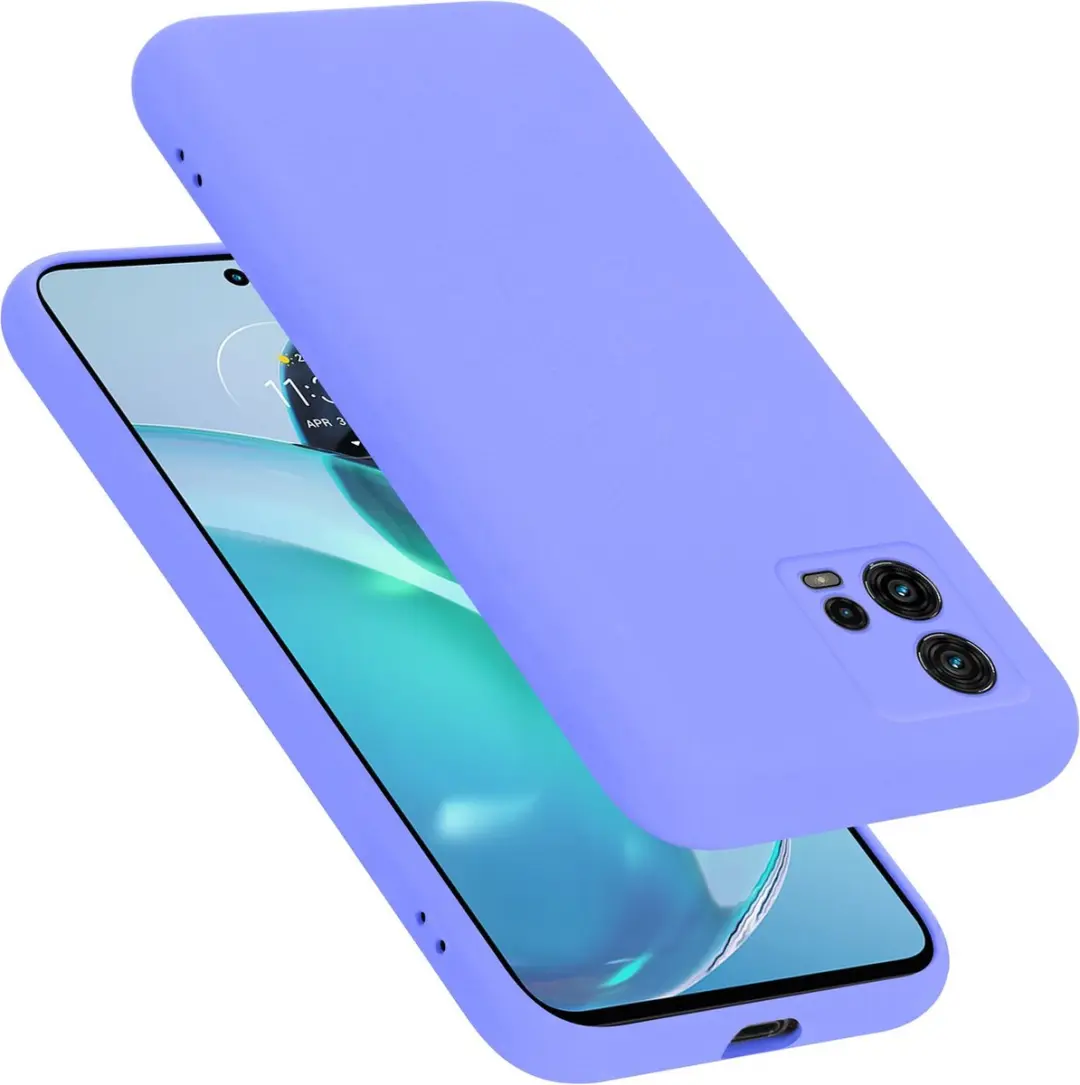 Cadorabo Hoesje geschikt voor Motorola MOTO G72 in LIQUID LICHT PAARS