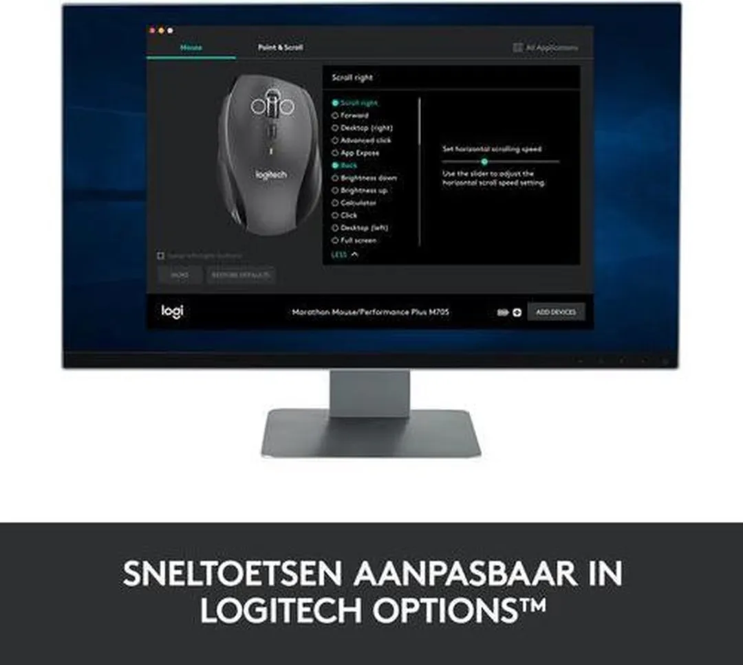 Logitech M705 Marathon Draadloze Muis - Grijs