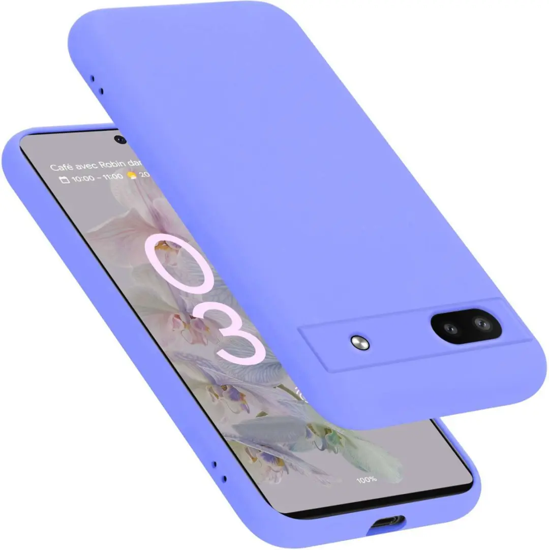 Cadorabo Hoesje geschikt voor Google PIXEL 6A in LIQUID LICHT PAARS