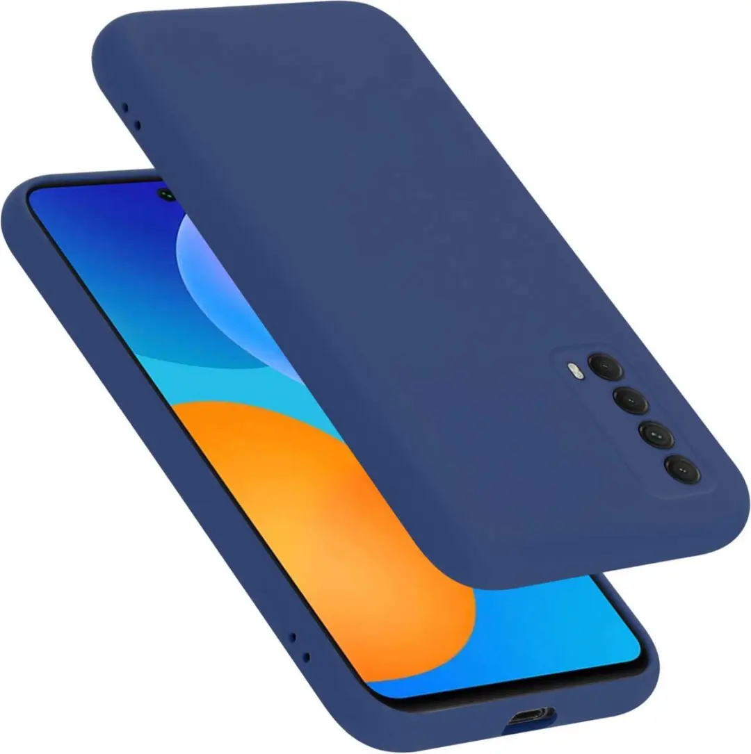 Cadorabo Hoesje geschikt voor Huawei P SMART 2021 in LIQUID BLAUW