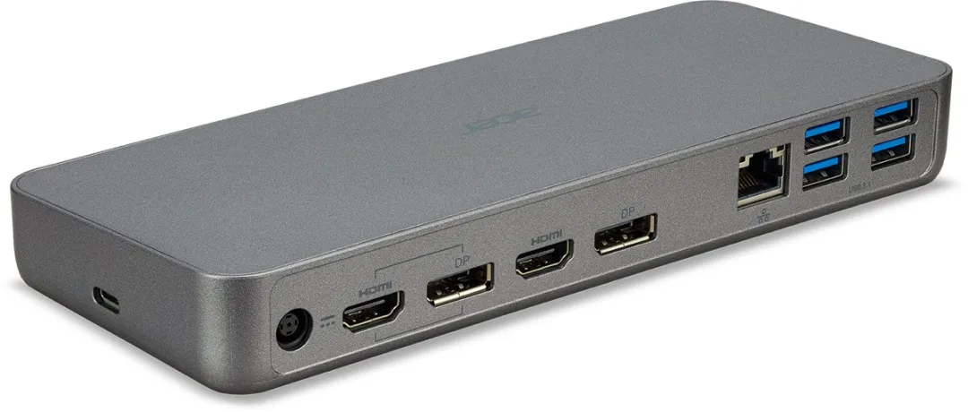 Acer USB-C Dock II D501 ADK021 Dockingstation - Grijs - afbeelding 6 van 6