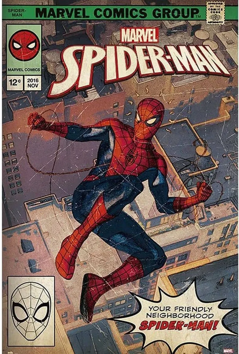 Marvel Spider-Man Comic Front Maxi Poster 61x96.5cm - Divers