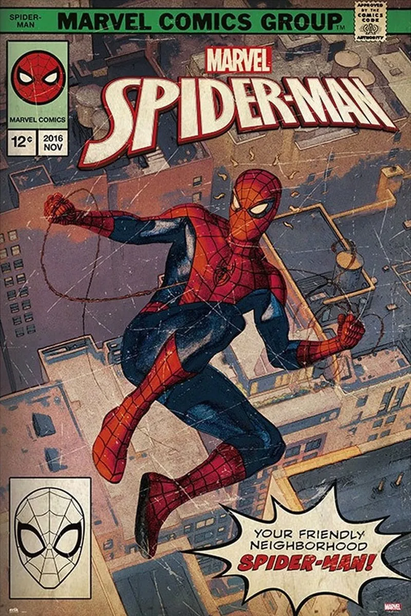 Marvel Spider-Man Comic Front Maxi Poster 61x96.5cm