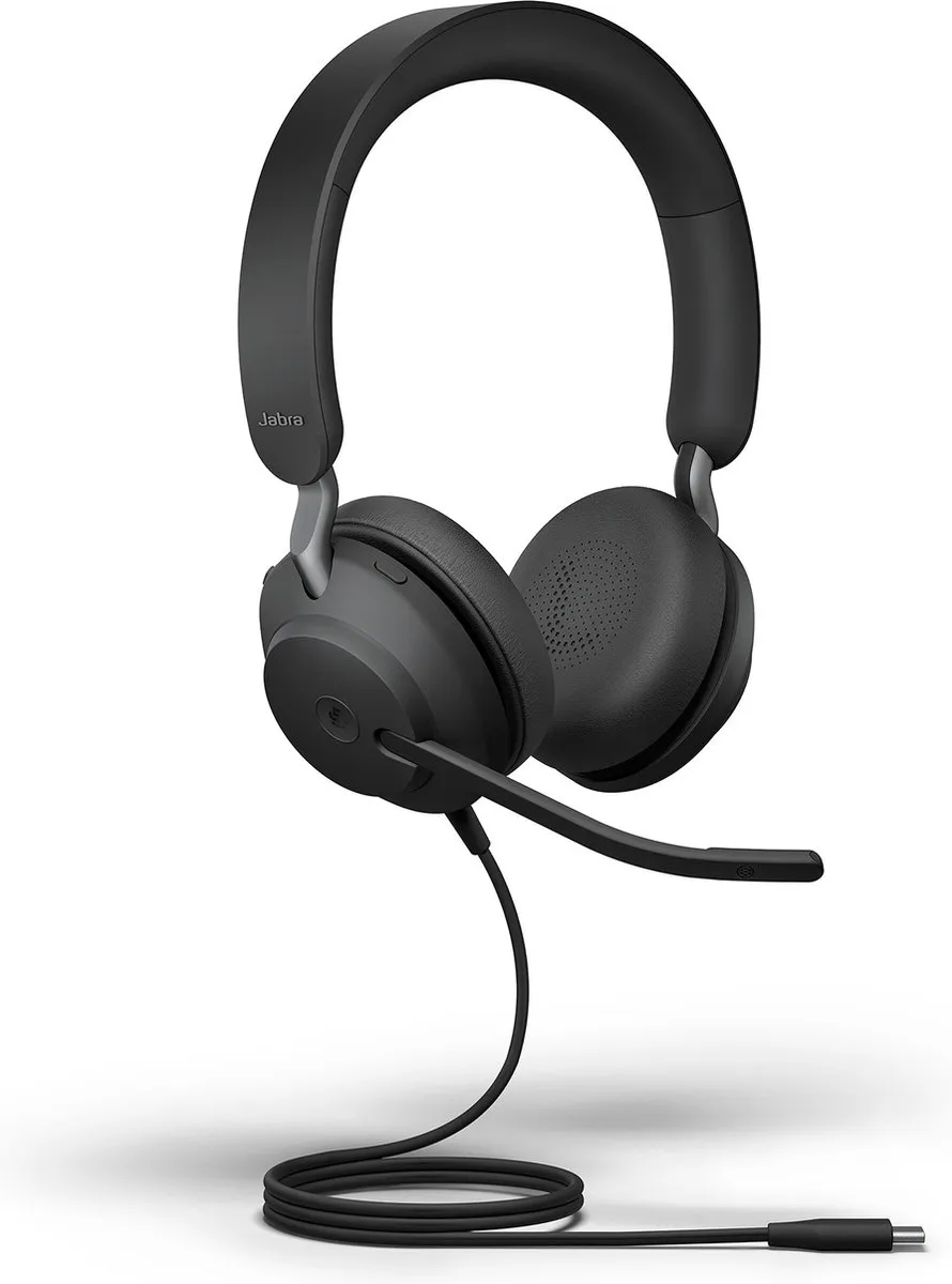 Jabra Evolve2 40 MS USB-C Headset - Zwart