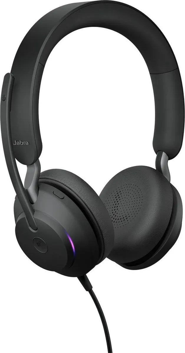 Jabra Evolve2 40 MS USB-C Headset - Zwart