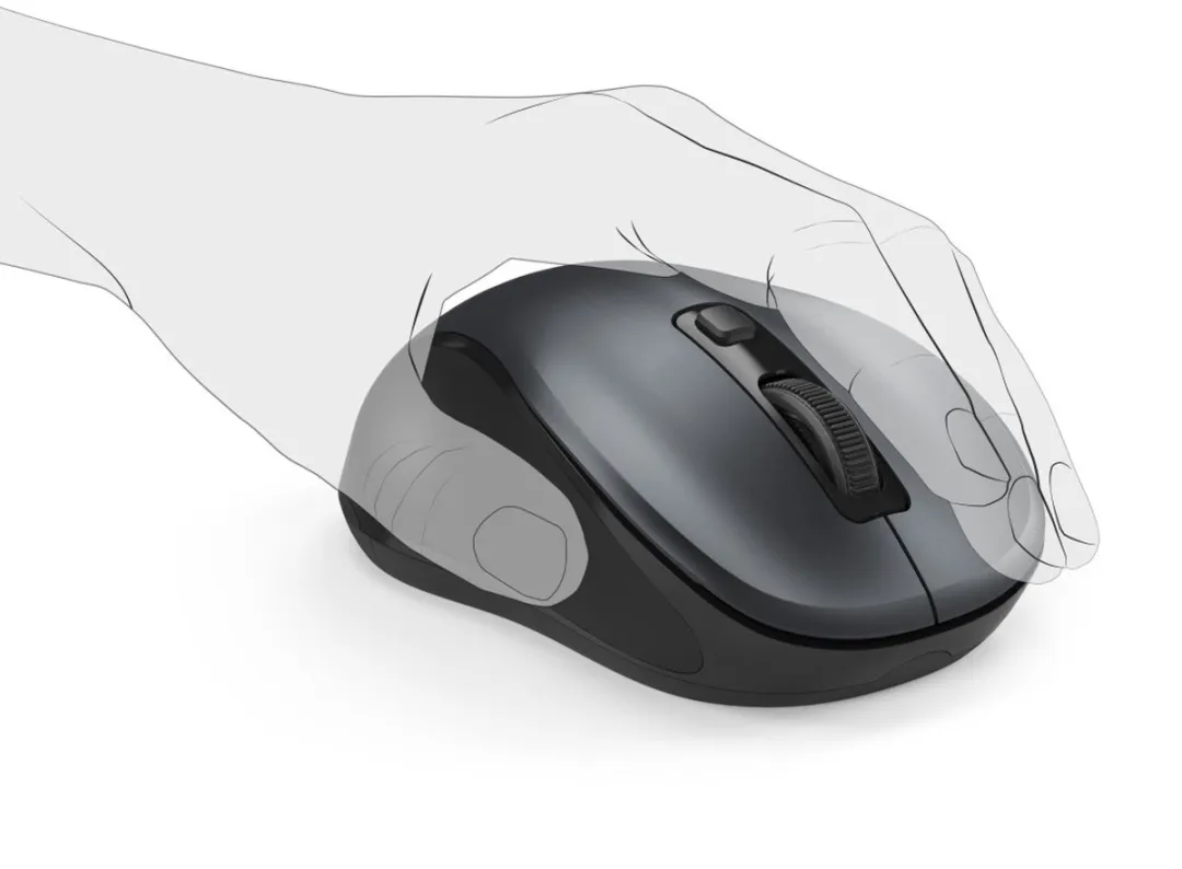 Hama Canosa Draadloze Muis - 3 Knoppen - Bluetooth - Antraciet
