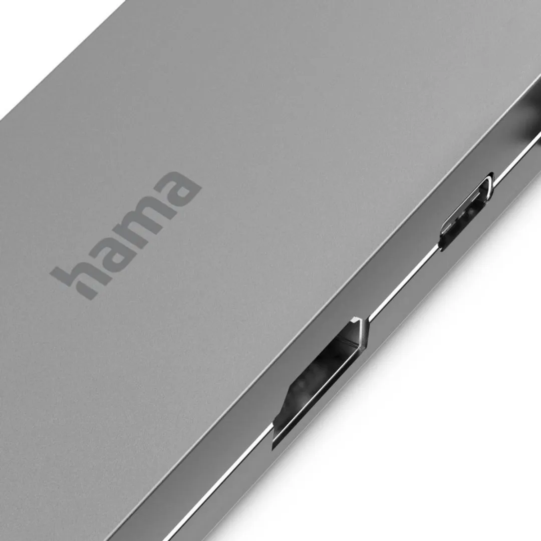 Hama USB Hub 00200109 - Zwart/Zilver/Wit