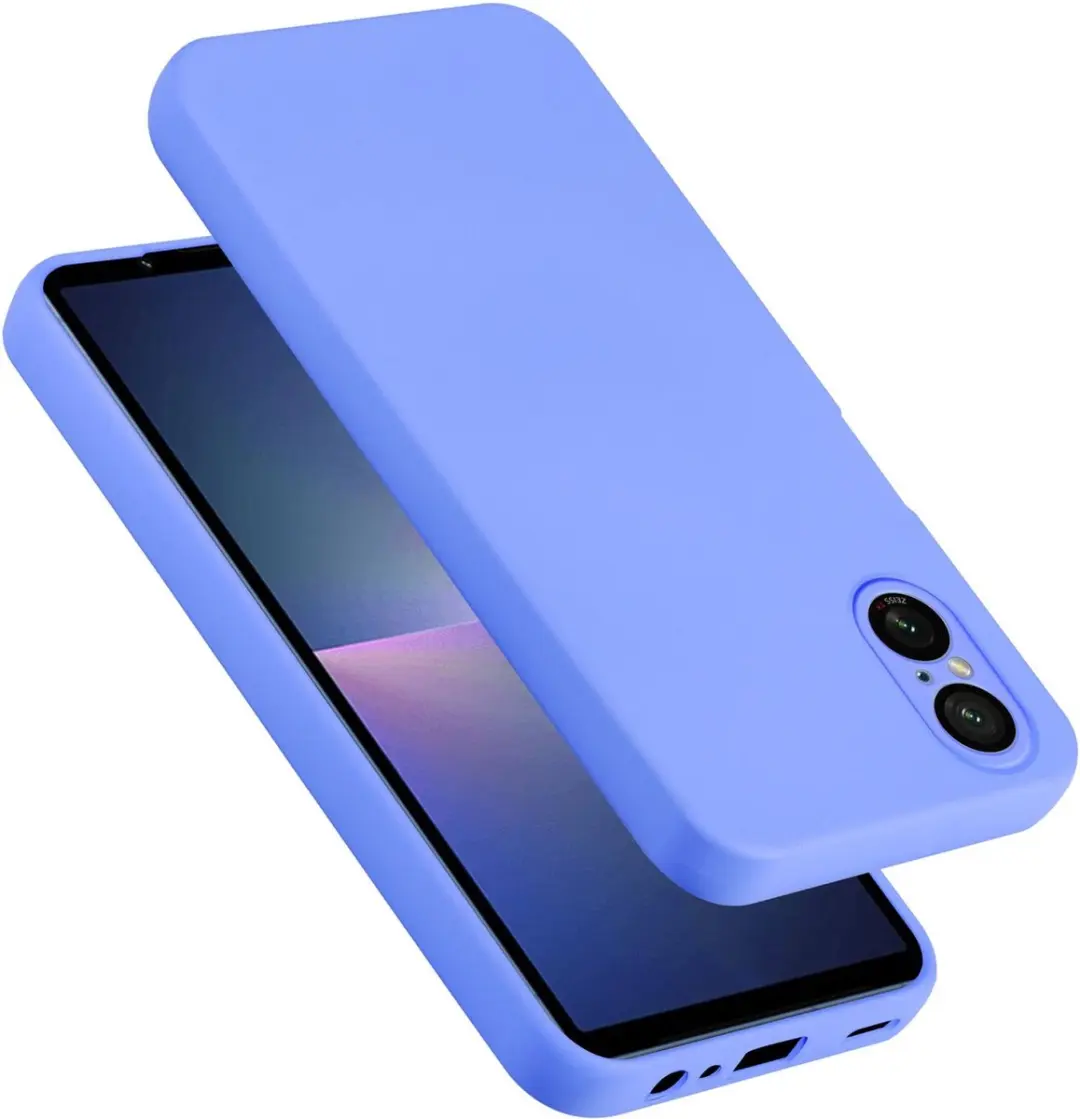 Cadorabo Hoesje geschikt voor Sony Xperia 5 V in LIQUID LICHT PAARS