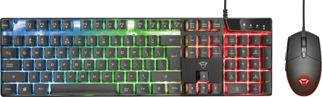 Trust GXT838 Azor Set - Toetsenbord & Muis USB - Zwart