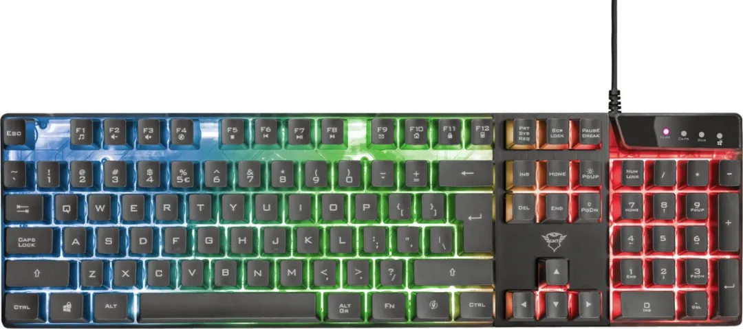Trust GXT838 Azor Set - Toetsenbord & Muis USB - Zwart