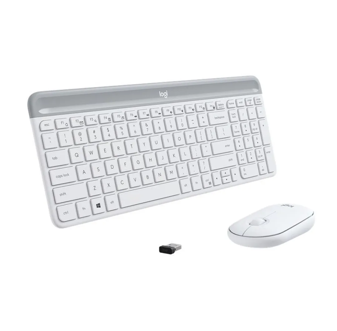 Logitech MK470 Qwerty Toetsenbord + Muis - Wit - afbeelding 6 van 6