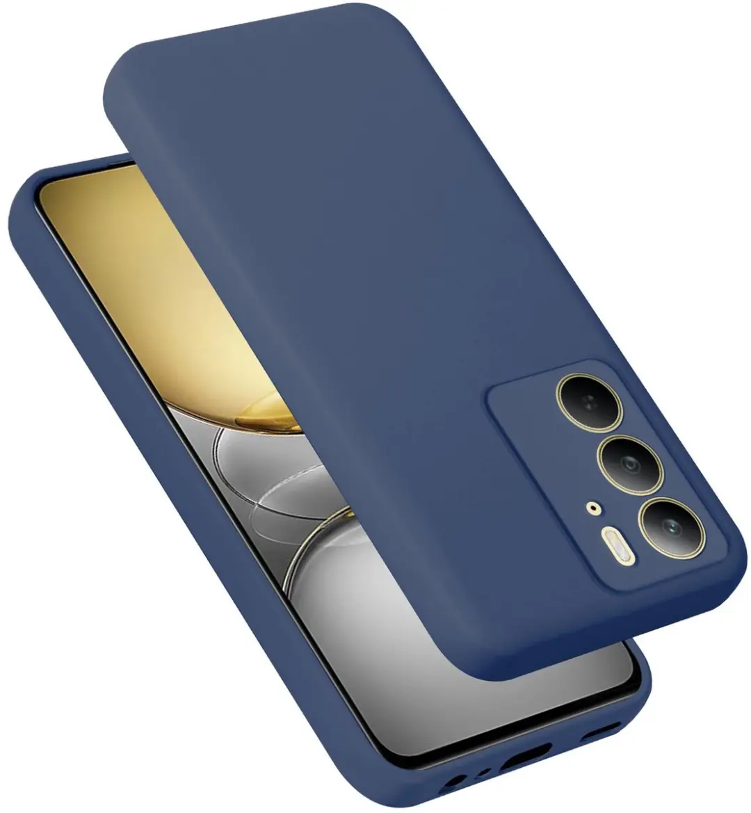 Cadorabo Hoesje geschikt voor Realme C75 in LIQUID BLAUW