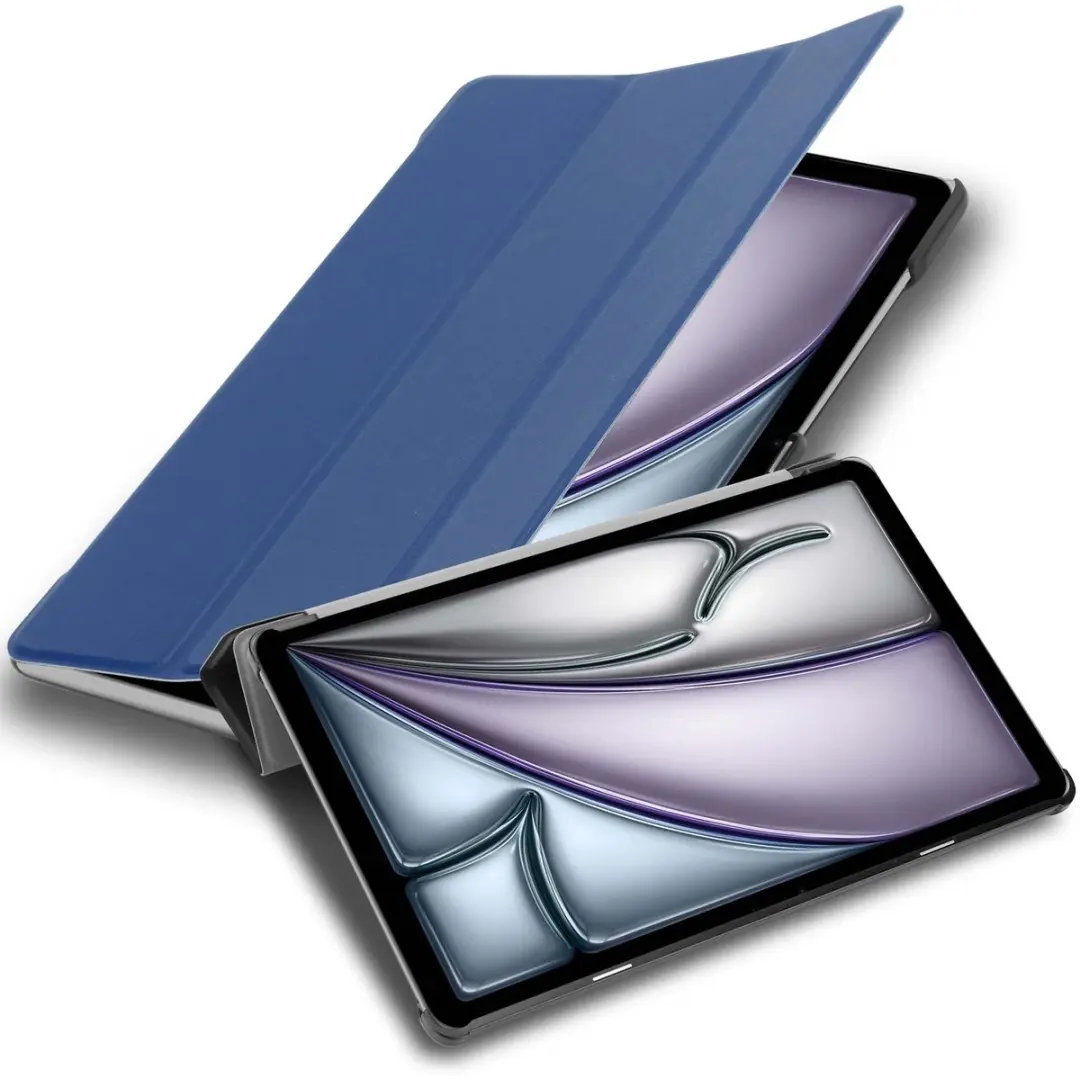 Cadorabo Tablet Hoesje geschikt voor iPad Air 11 2024 in Jersey donkerblauw