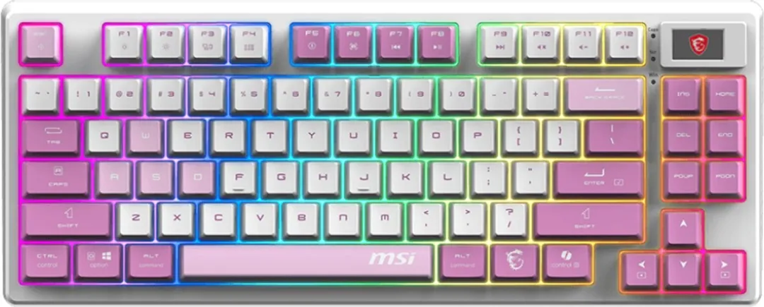 MSI FORGE GK600 TKL Gamingtoetsenbord - Violet