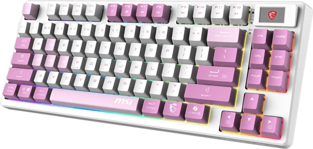 MSI FORGE GK600 TKL Gamingtoetsenbord - Violet