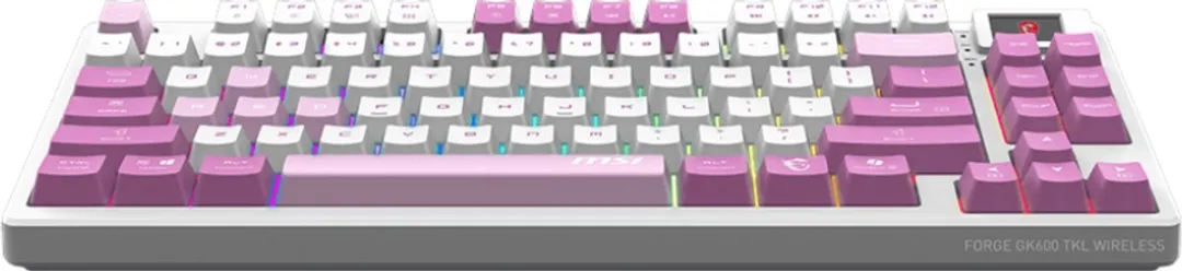 MSI FORGE GK600 TKL Gamingtoetsenbord - Violet