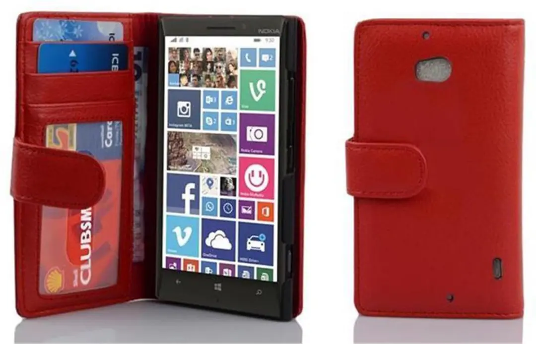 Cadorabo Hoesje geschikt voor Nokia Lumia 929 / 930 in INFERNO ROOD