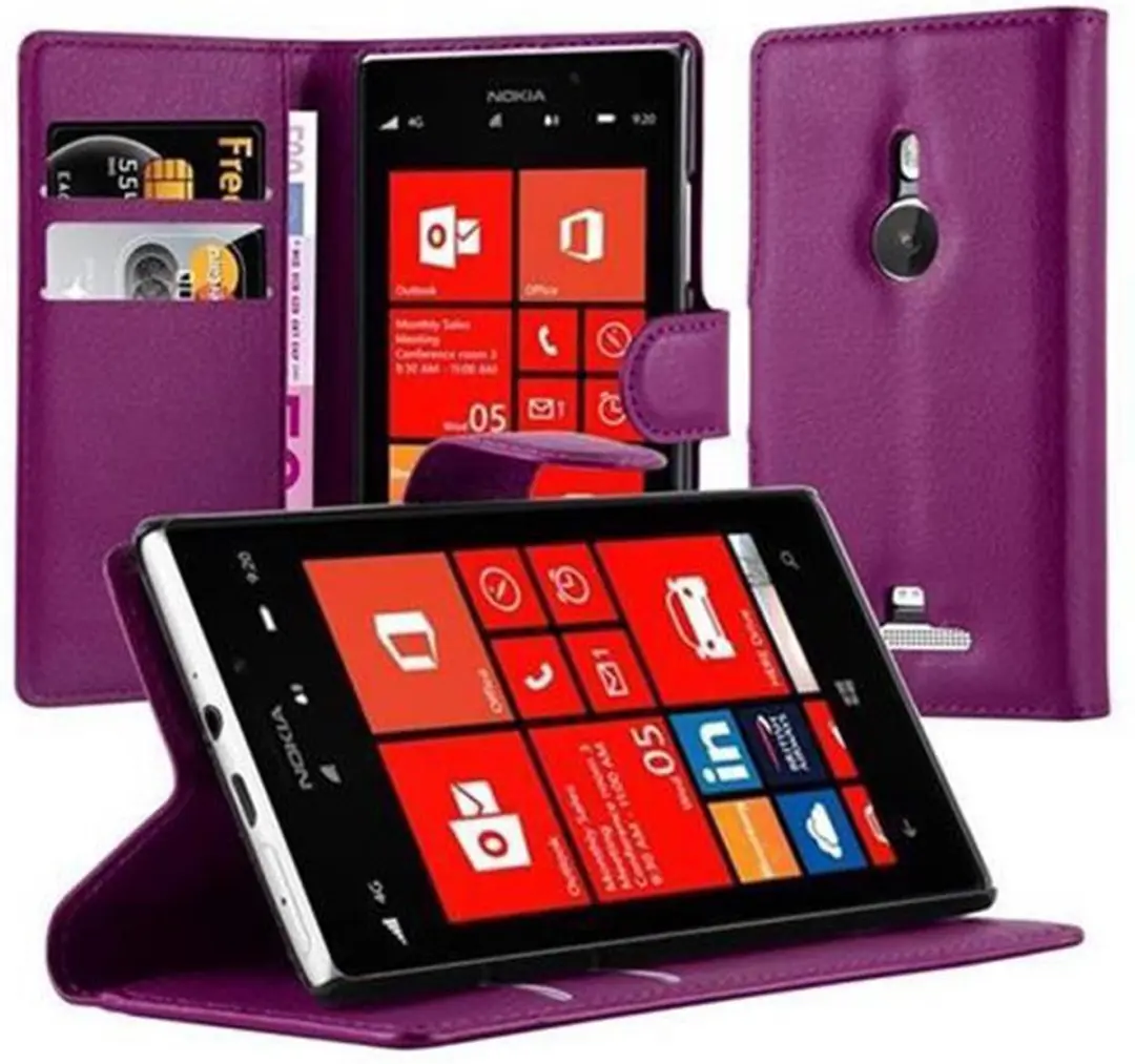 Cadorabo Hoesje geschikt voor Nokia Lumia 925 in MANGAAN PAARS