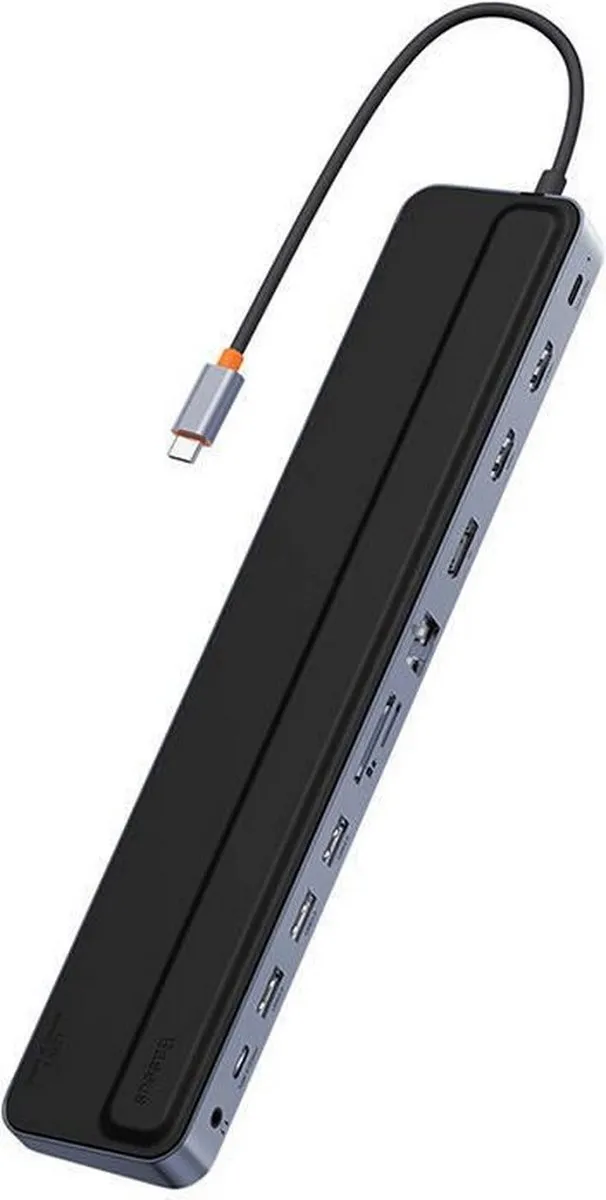 Baseus EliteJoy Gen2 USB-C Hub 12-in-1 100W - Grijs
