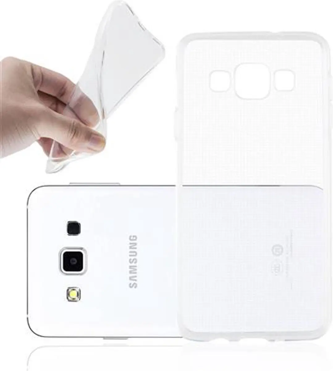 Cadorabo Hoesje geschikt voor Samsung Galaxy A3 2015 in VOLLEDIG TRANSPARANT