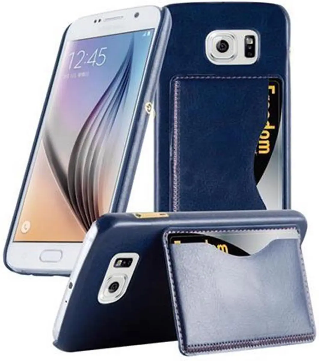 Cadorabo Hoesje geschikt voor Samsung Galaxy S6 in BLAUW
