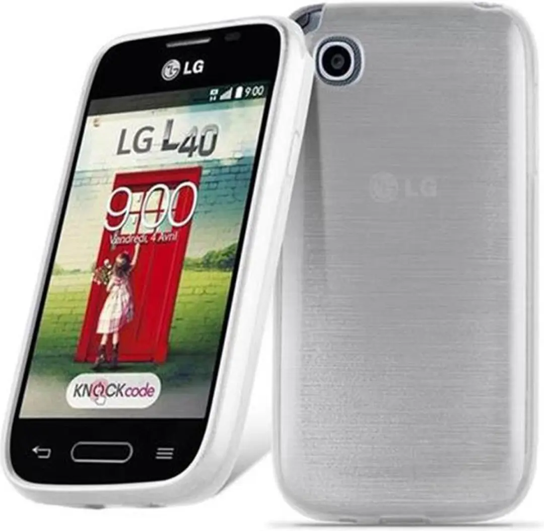 Cadorabo Hoesje geschikt voor LG L40 in ZILVER