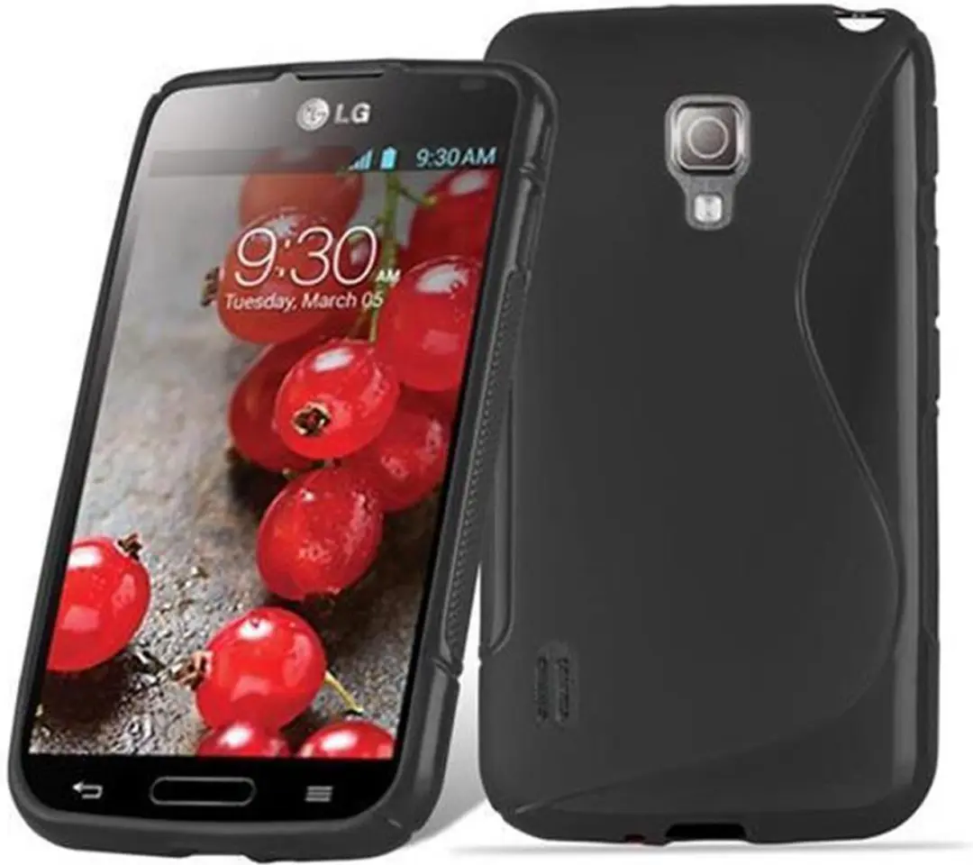 Cadorabo Hoesje geschikt voor LG L5 II (2. SIM) in ZWARTE OXIDE