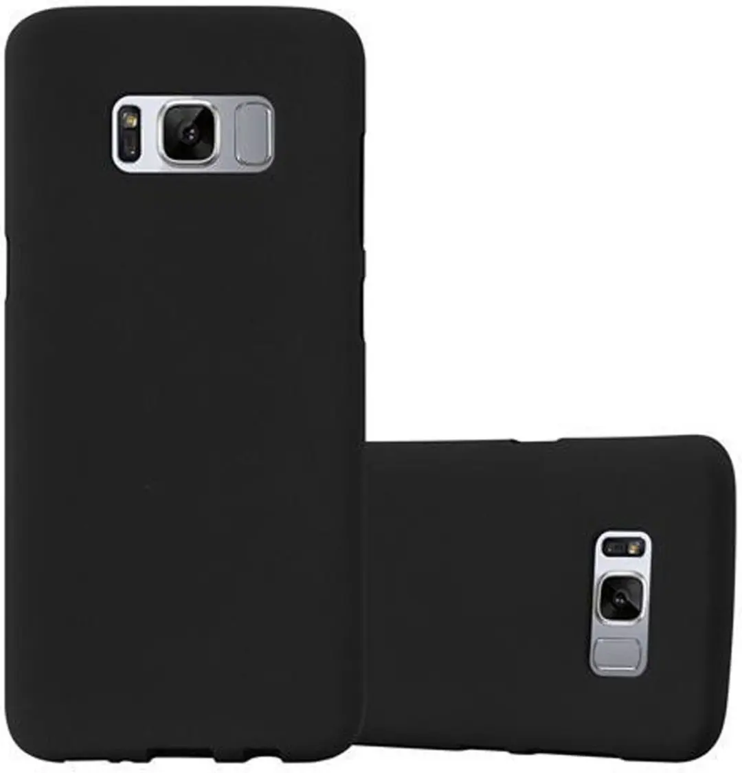 Cadorabo Hoesje geschikt voor Samsung Galaxy S8 in FROST ZWART