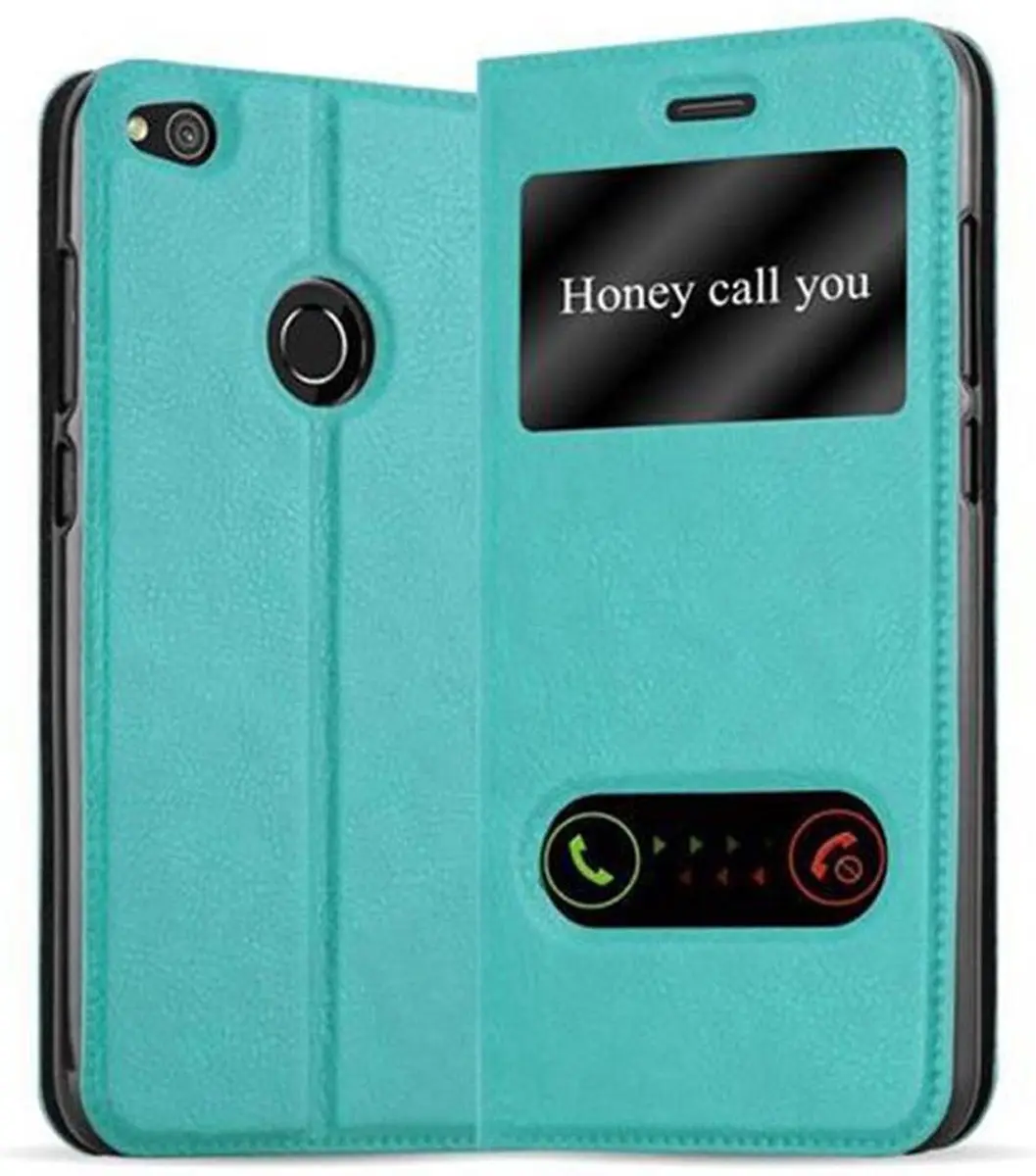Cadorabo Hoesje geschikt voor Huawei P8 LITE 2017 / P9 LITE 2017 in MUNT TURKOOI