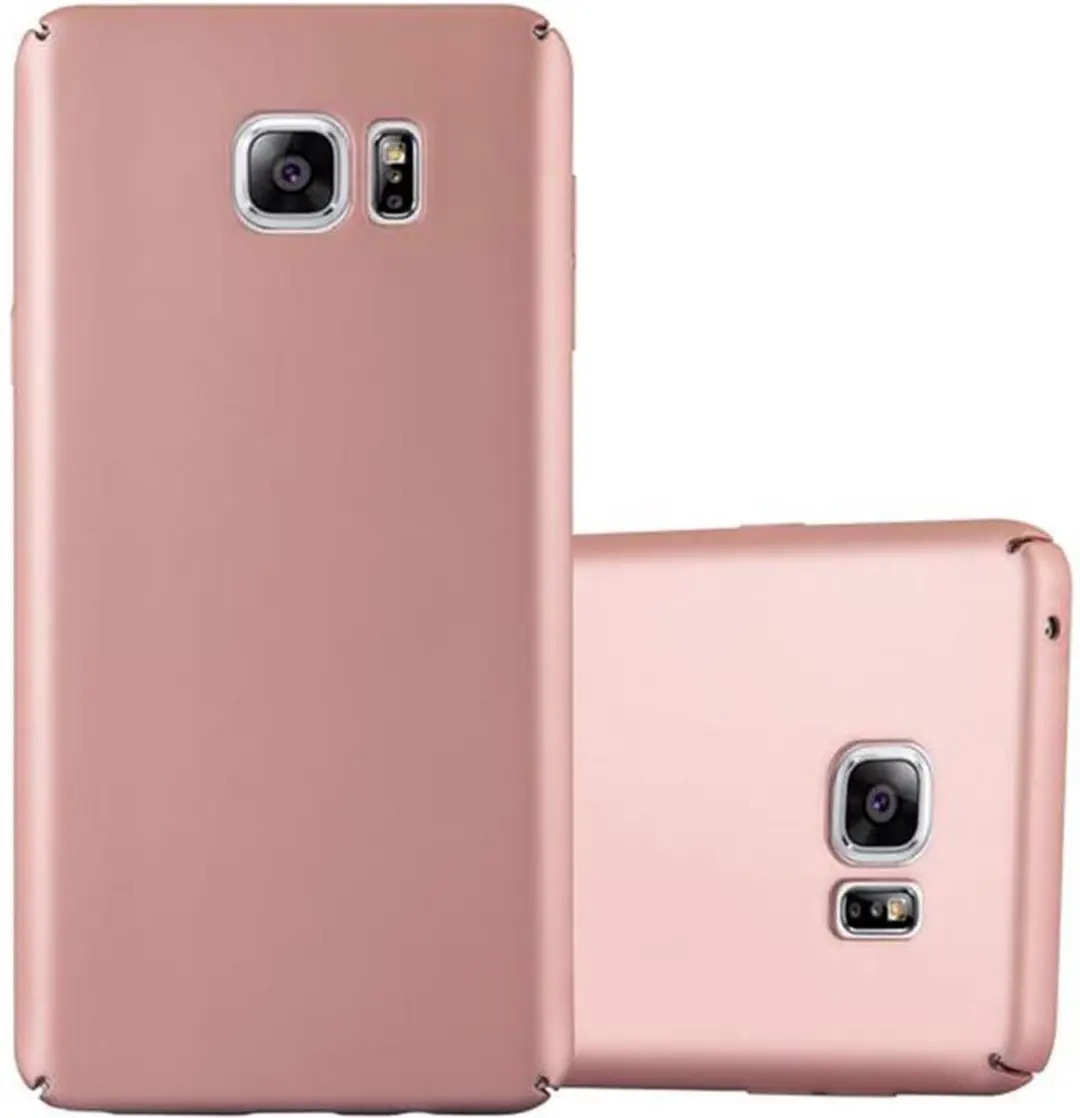 Cadorabo Hoesje geschikt voor Samsung Galaxy NOTE 5 in METAAL ROSE GOUD