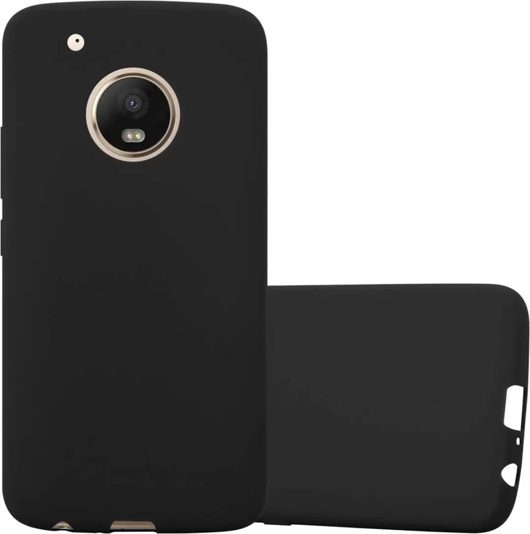 Cadorabo Hoesje geschikt voor Motorola MOTO G5 PLUS in CANDY ZWART