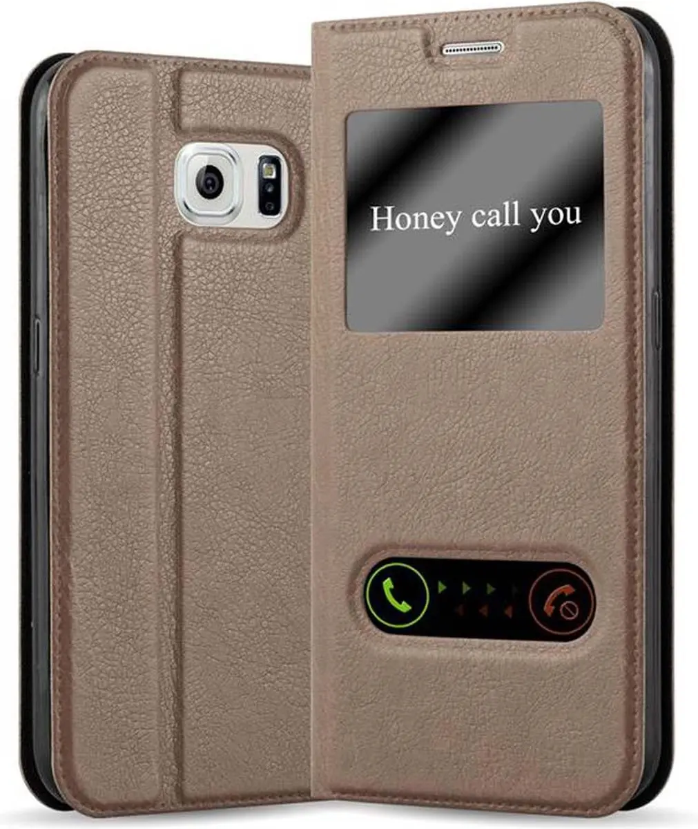Cadorabo Hoesje geschikt voor Samsung Galaxy NOTE 5 in STEEN BRUIN
