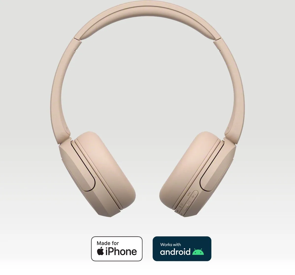 Sony WH-CH520 Draadloze On-Ear Koptelefoon - Beige