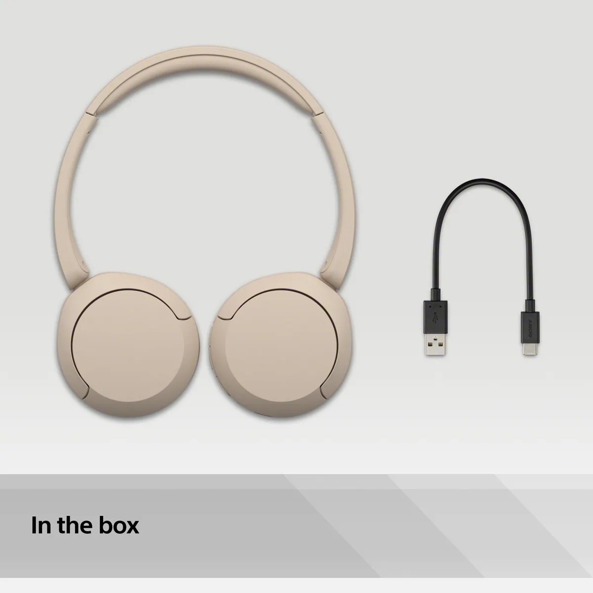 Sony WH-CH520 Draadloze On-Ear Koptelefoon - Beige