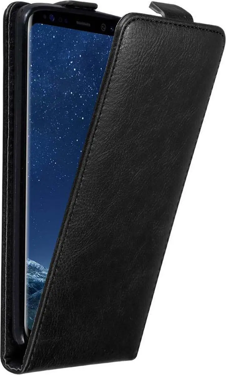 Cadorabo Hoesje geschikt voor Samsung Galaxy S8 PLUS in ZWARTE NACHT