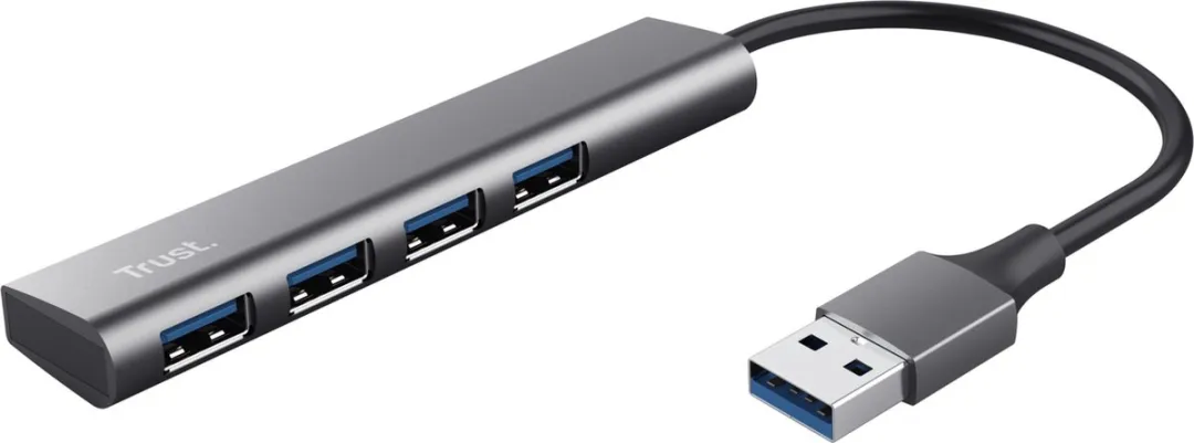 Trust Halyx USB-hub 5 Poorten USB 3.2 Gen1 - Donkergrijs