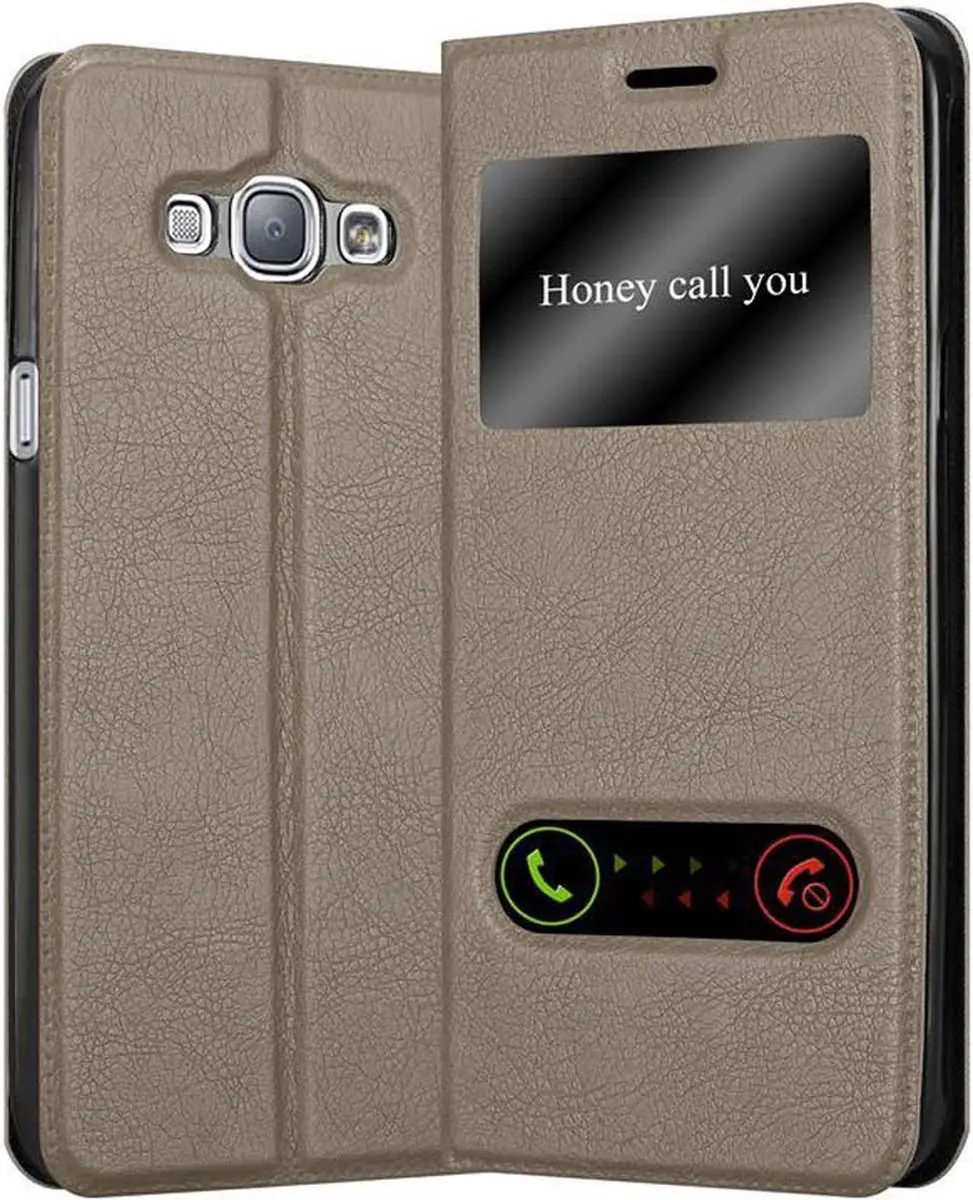 Cadorabo Hoesje geschikt voor Samsung Galaxy A8 2015 in STEEN BRUIN