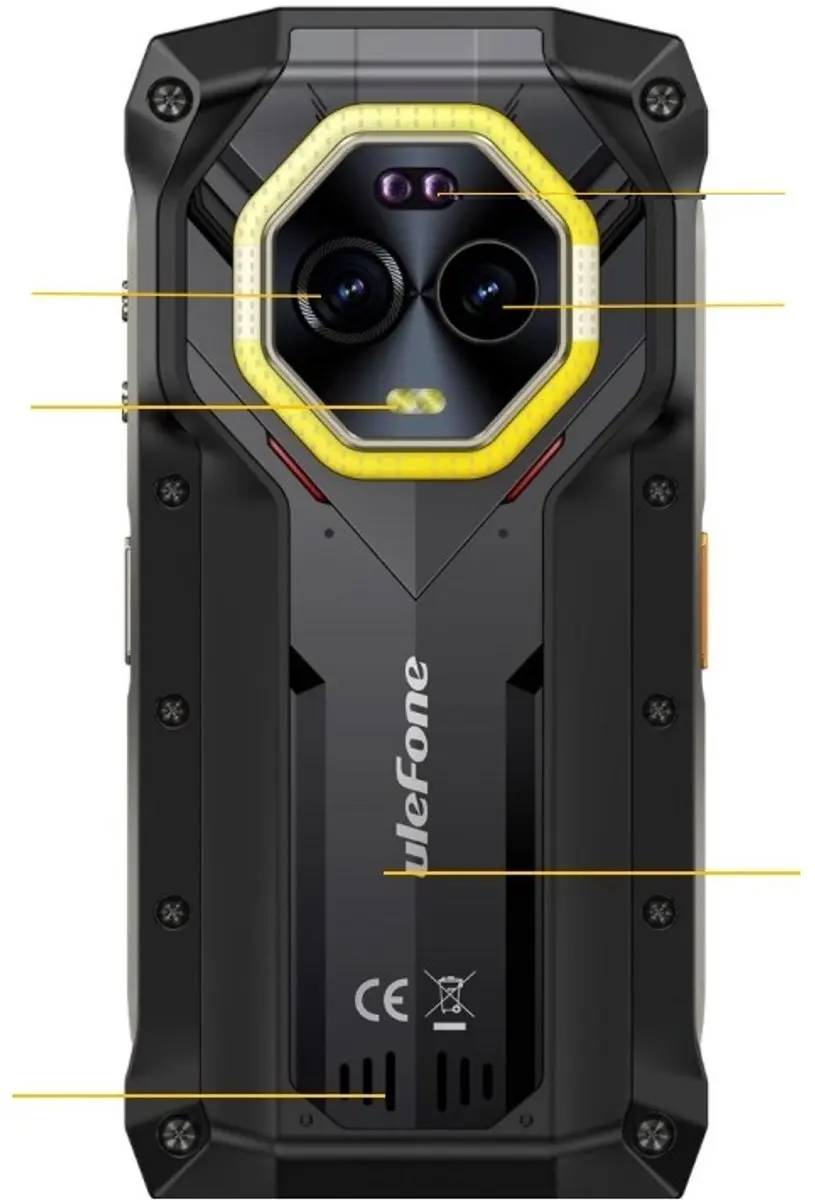 Ulefone Armor Mini 20 smartphone - 256GB - Zwart - afbeelding 3 van 6