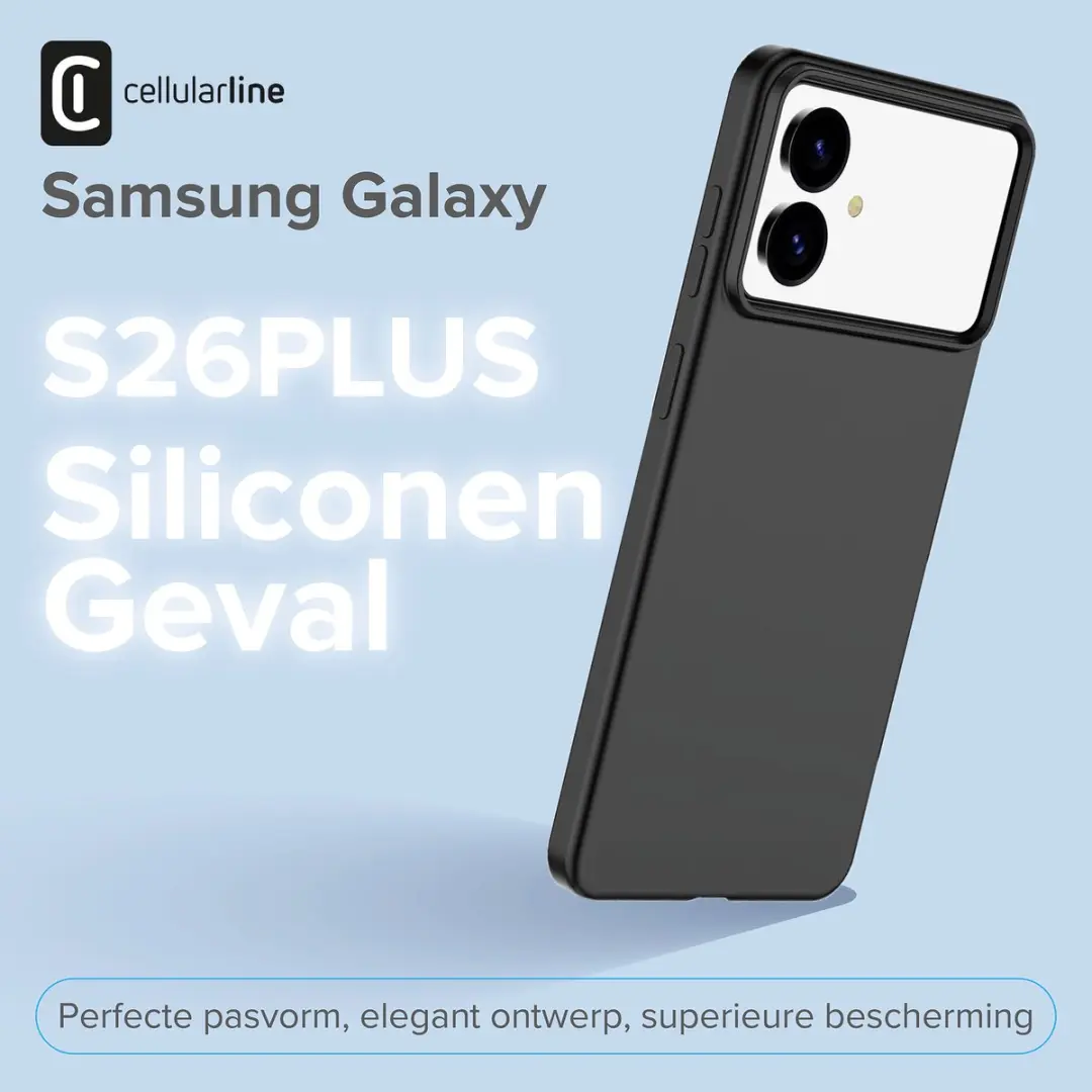 Cellularline Sensation Hoesje Galaxy S26 Plus - Zwart - afbeelding 6 van 6